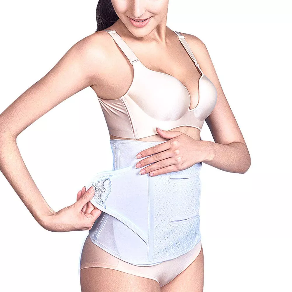 Faixa adhesiva abdominal de cotó