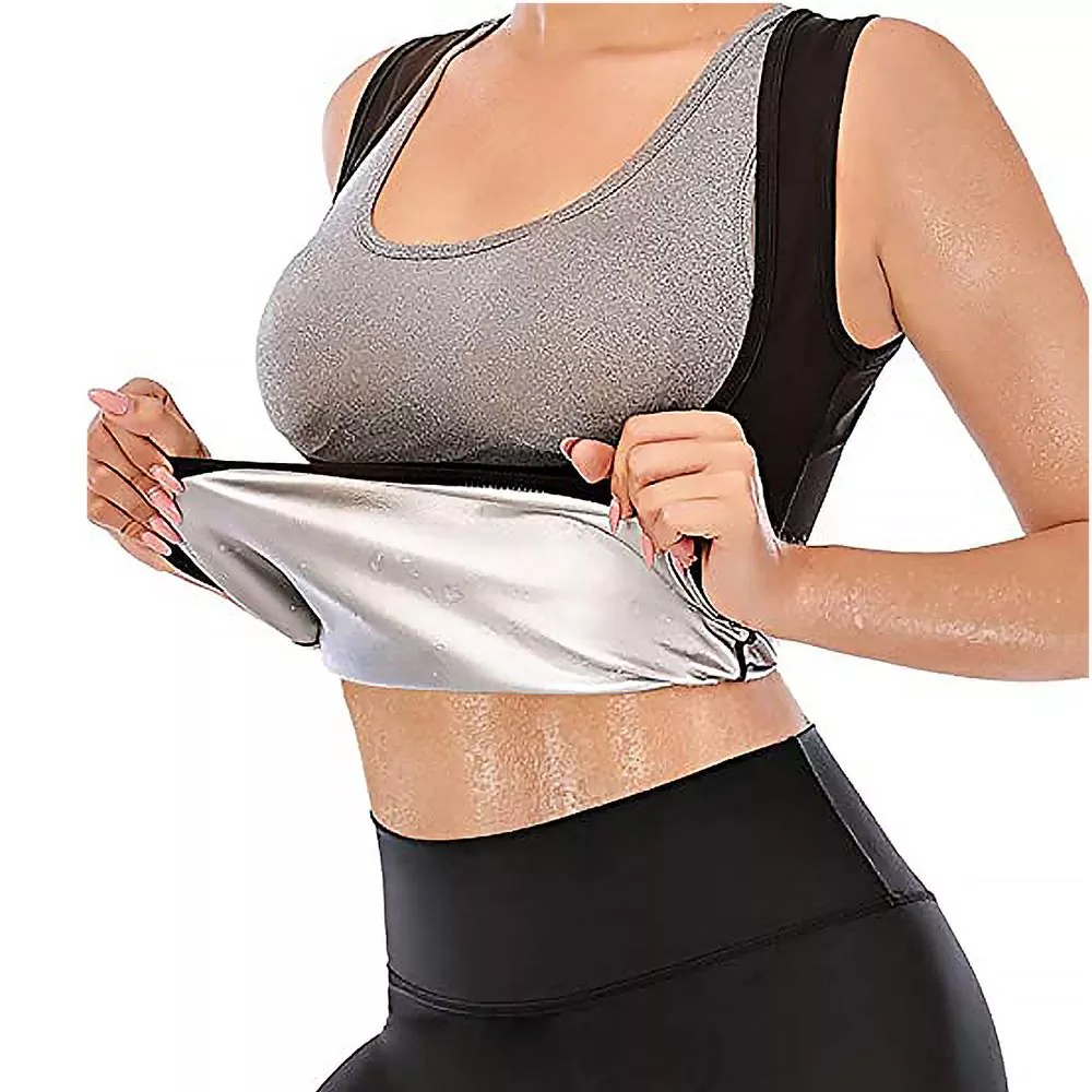 Vestit de sauna de tela de polièster que atrapa la calor