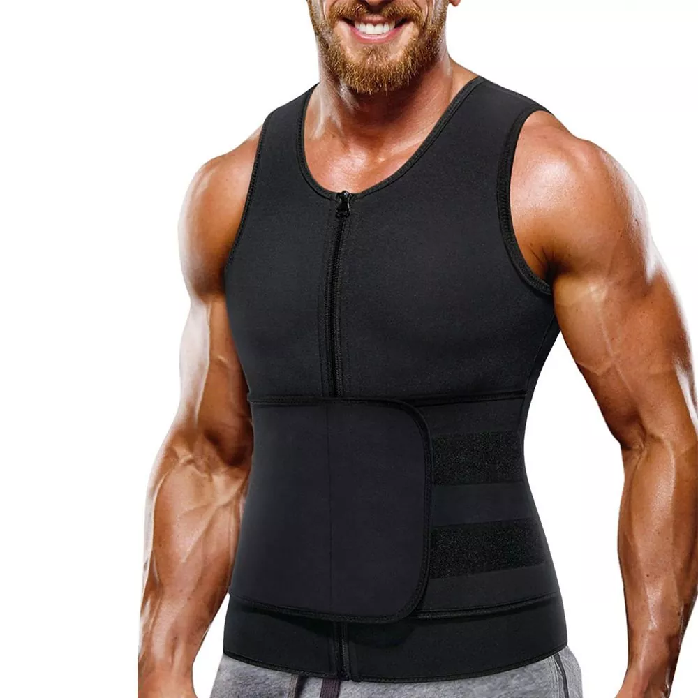 Armilla de sauna de suor per a home per a entrenador de cintura
