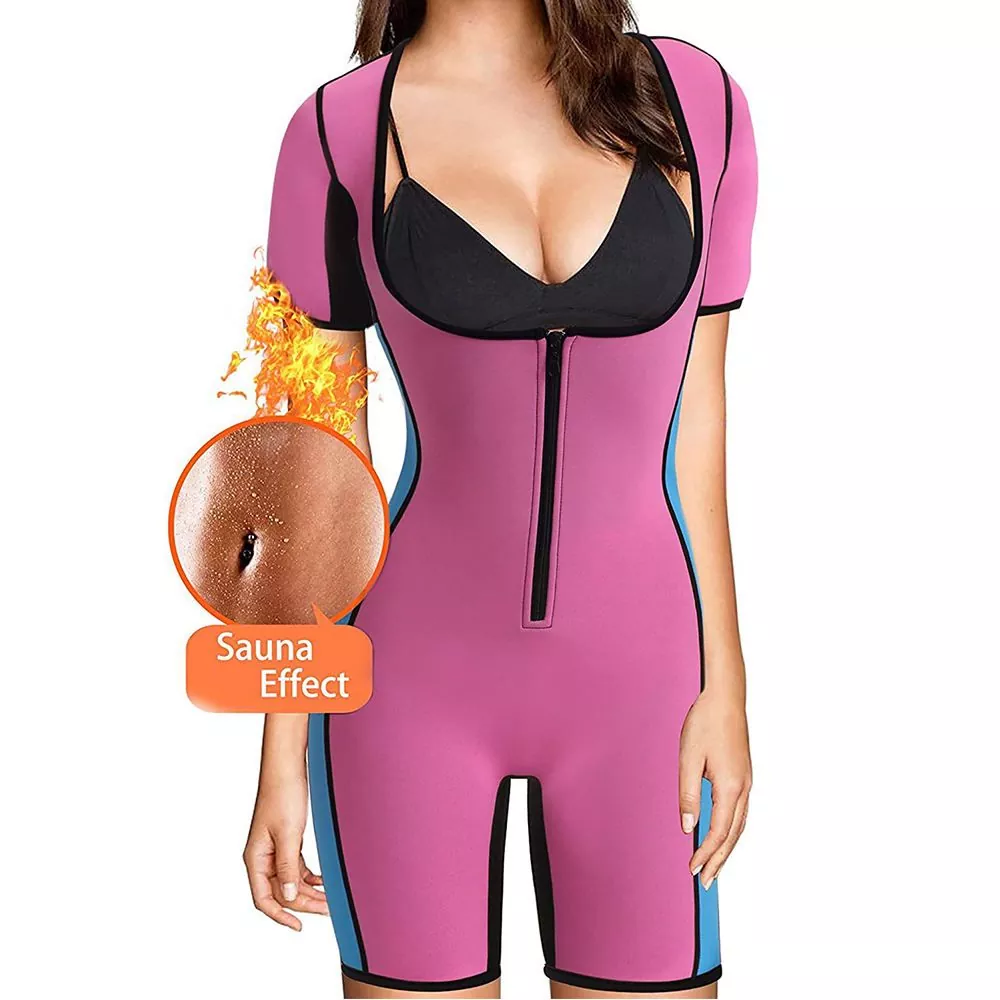 Vestit de sauna modelador de cos sencer per a dona