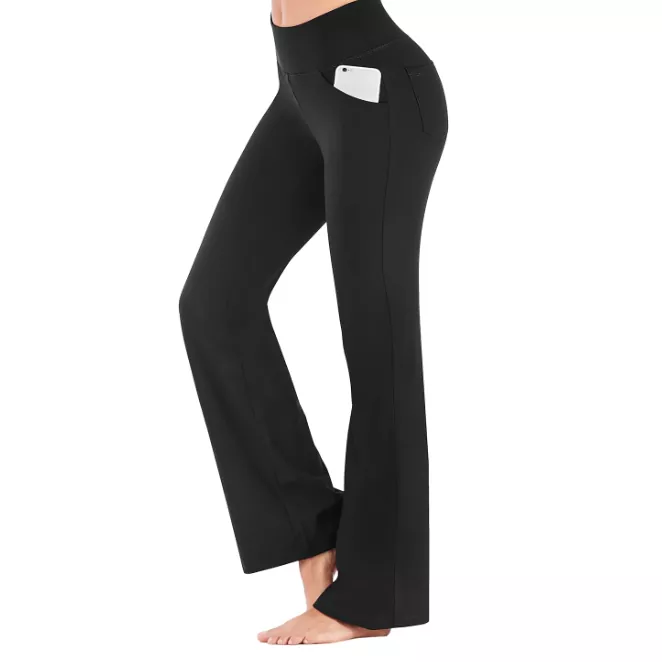 Pantalons de ioga suaus de cintura alta per a dona